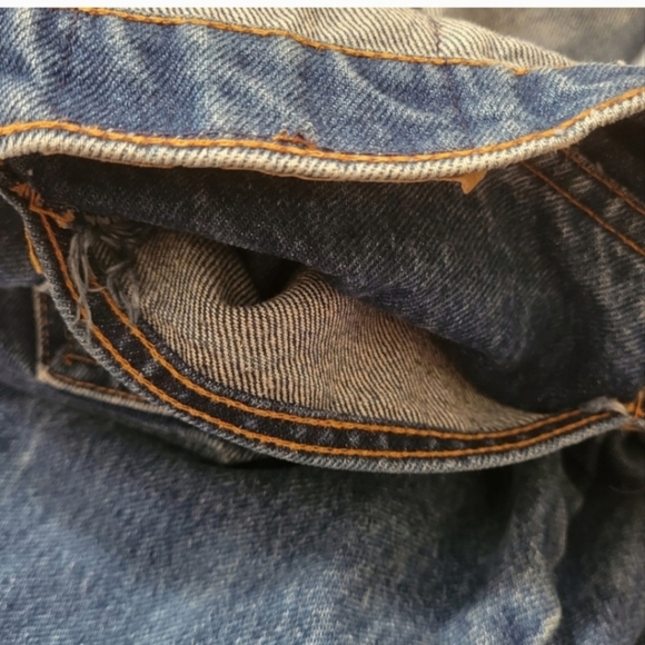 LEVI'S Jeans 517 VINTAGE RARE 80's ORANGE TAB Straight Leg Blue Size W38 L32 - Picture 8 of 13